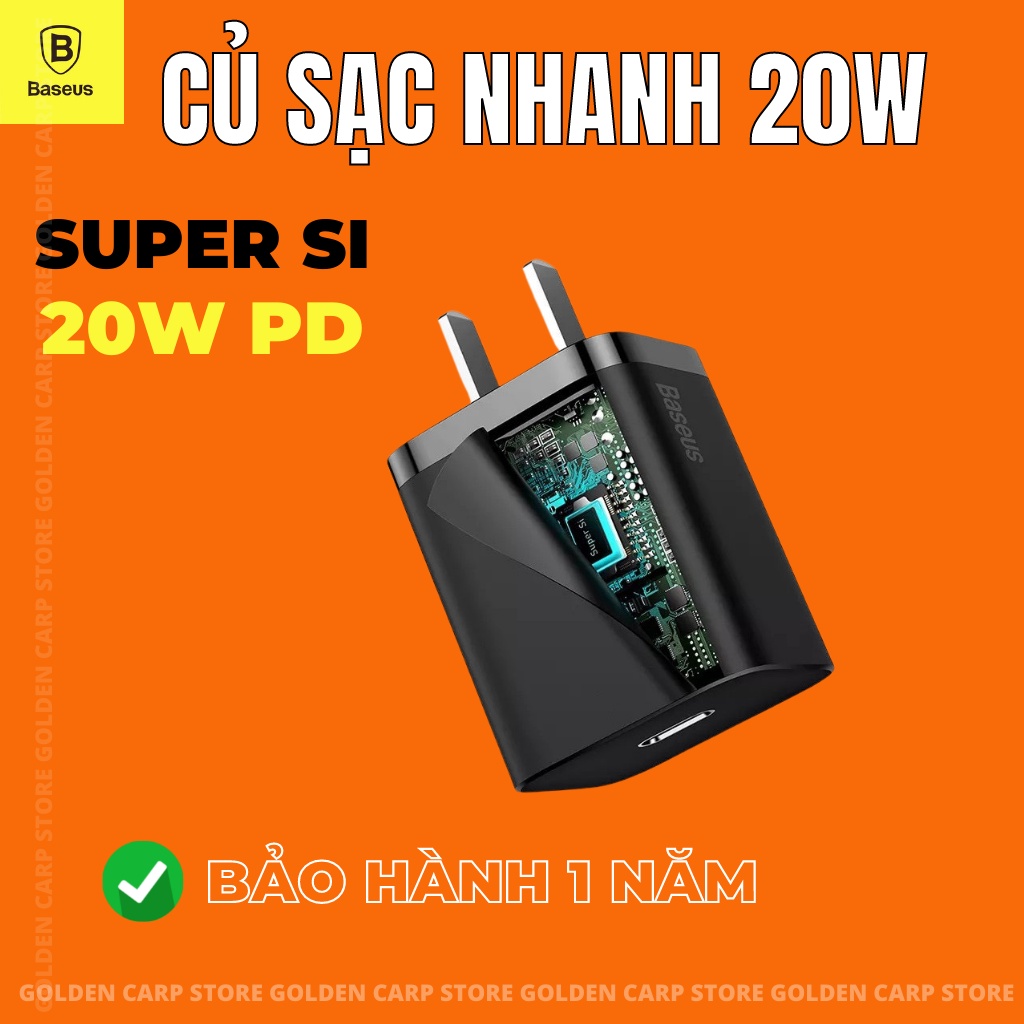 Củ sạc nhanh 20w baseus - Super Si 20w