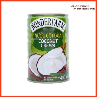 Nước Cốt Dừa Wonderfarm Coconut Cream Lon 400ml