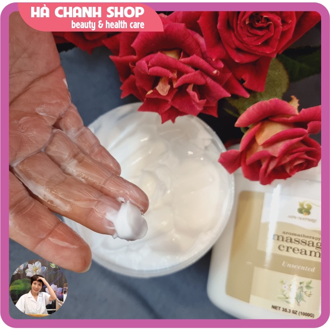 Kem Massage Mặt APA Nature - Aromatherapy Massage Cream Mát Xa Mặt Chiết Xuất Lô Hội Cấp Ẩm Dưỡng Da Size Lớn 1000gr