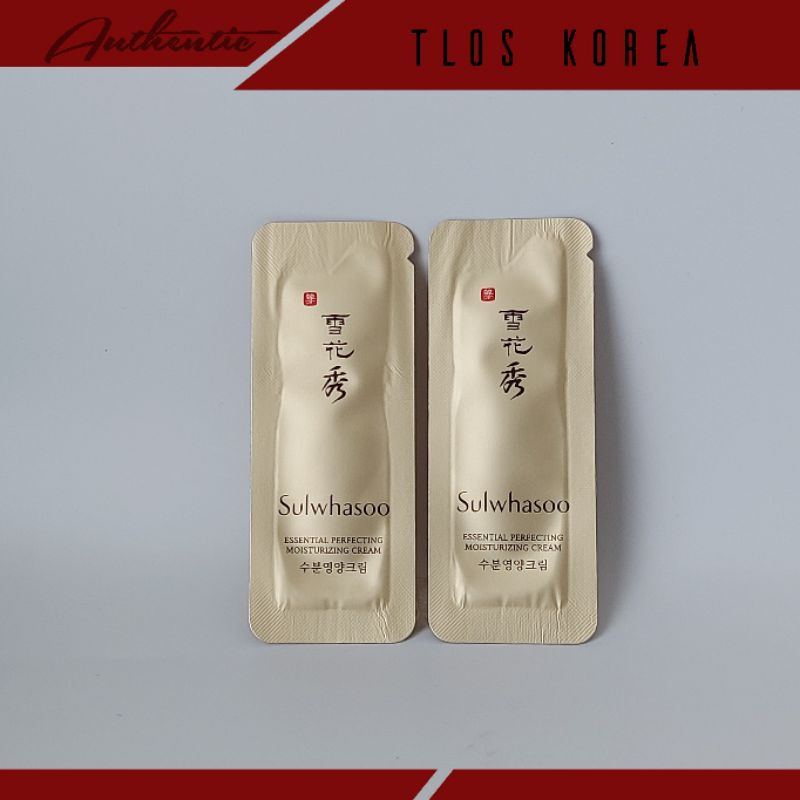 Gói kem Sulwhasoo dưỡng ẩm chuyên sâu, chống lão hóa  Sulwhasoo Essential Perfecting Moisturizing Cream1ml