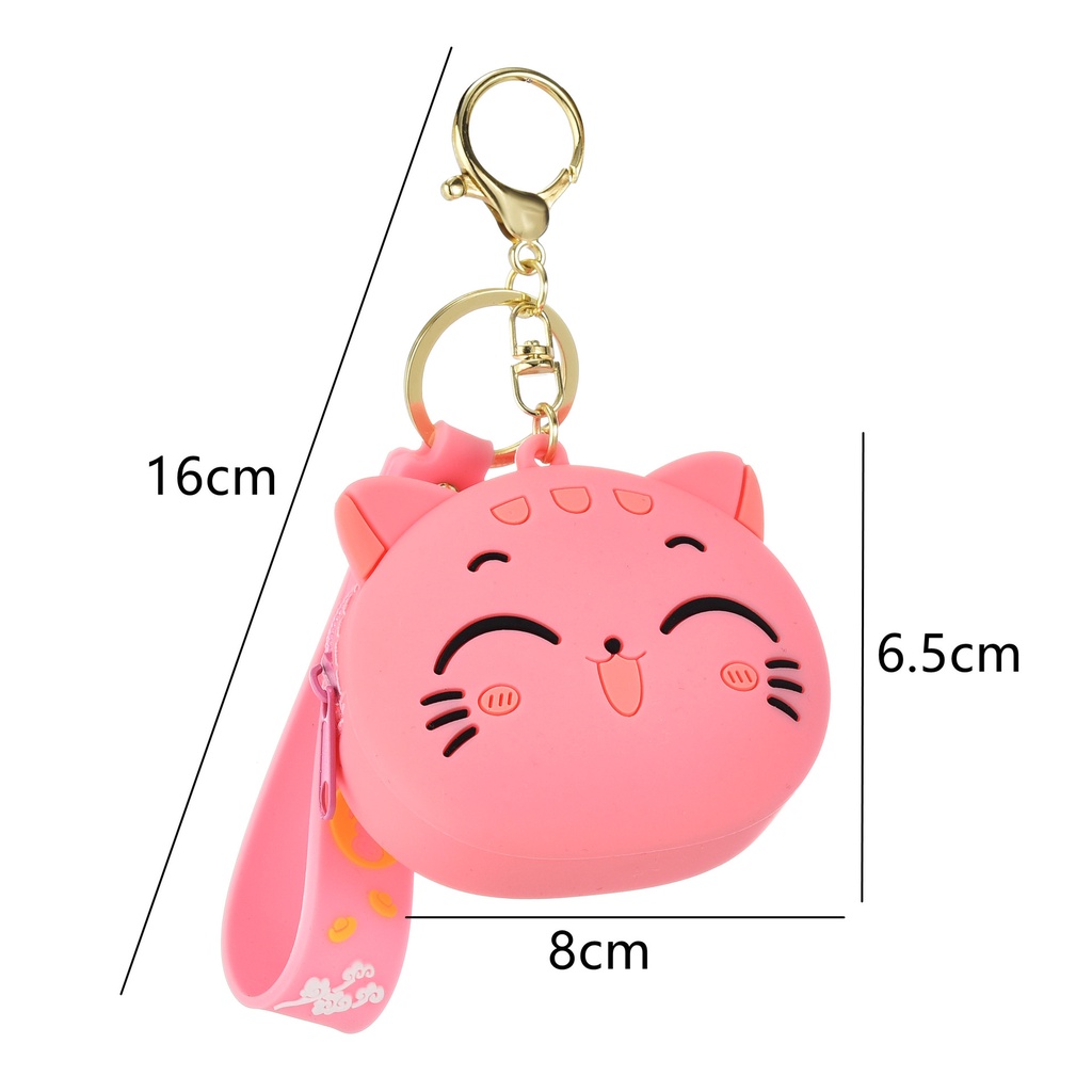 Móc Khóa Hình Mèo Hoạt Hình Sáng Tạo Ngộ Nghĩnh