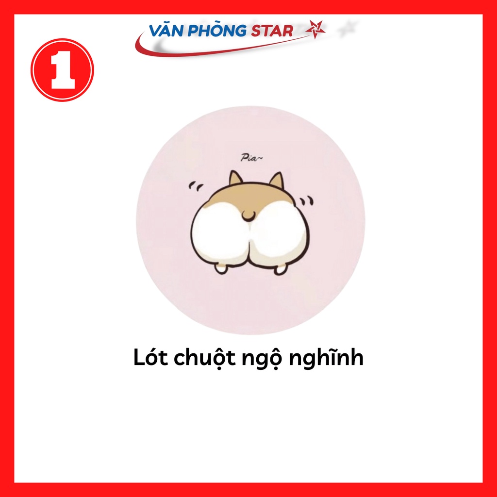 Lót chuột hình các loại anime Văn Phòng Star ngộ nghĩnh giao hình ngẫu nhiên