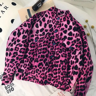 [ORDER] Áo khoác hoạ tiết da báo màu hồng ❤️❤️❤️