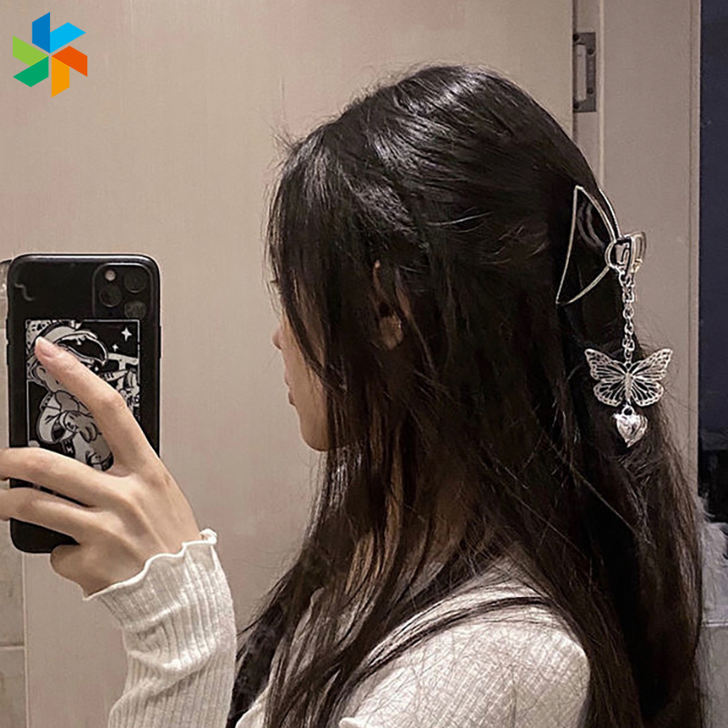 Kẹp Tóc Hình Bướm Chất Liệu Hợp Kim Jp6