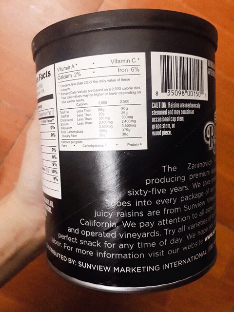 1 HỘP NHO KHÔ RAISINS hũ 425g loại hỗn hợp | BigBuy360 - bigbuy360.vn