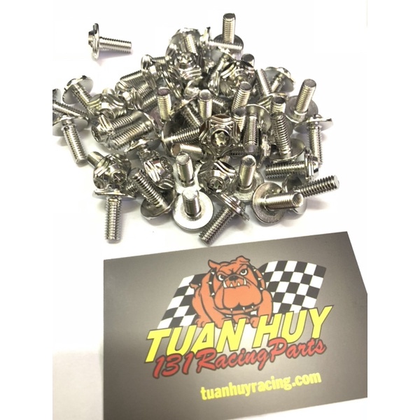 Ốc inox 6li15 salaya đúng hàng 304, bắt dàn wave dream, winner, ex 150 ex 135 raider satria