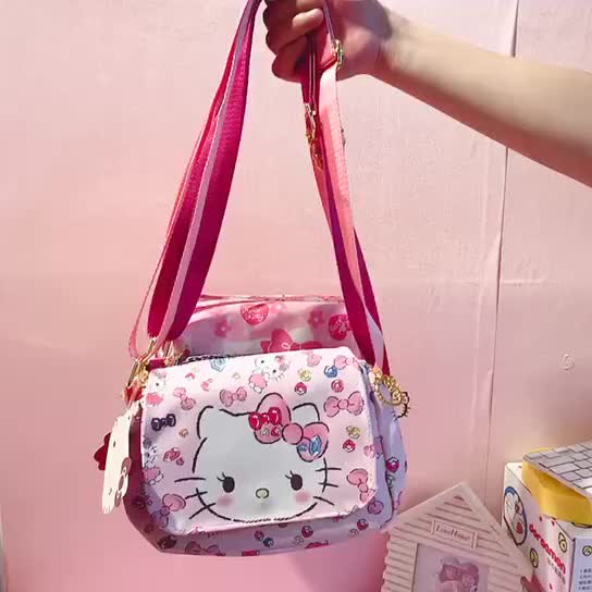 Túi Đeo Vai Hello Kitty Loại Nhỏ Chống Thấm Nước Họa Tiết Xinh Xắn
