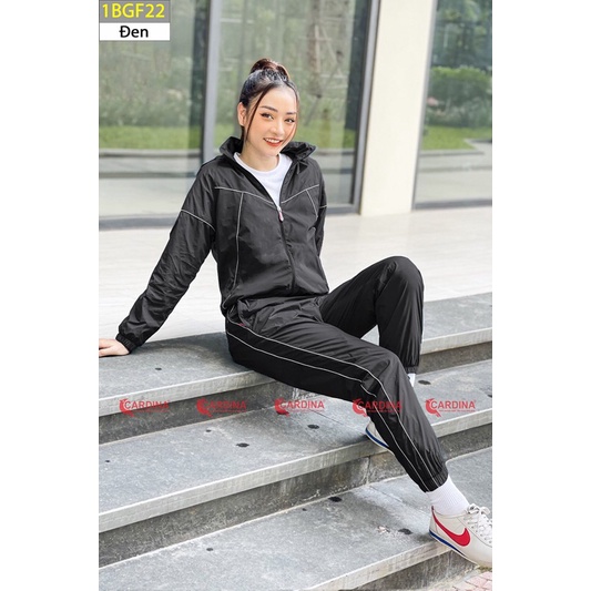 Bộ gió nữ CARDINA cao cấp. Chống gió -cản nước- cản bụi - giữ ấm
