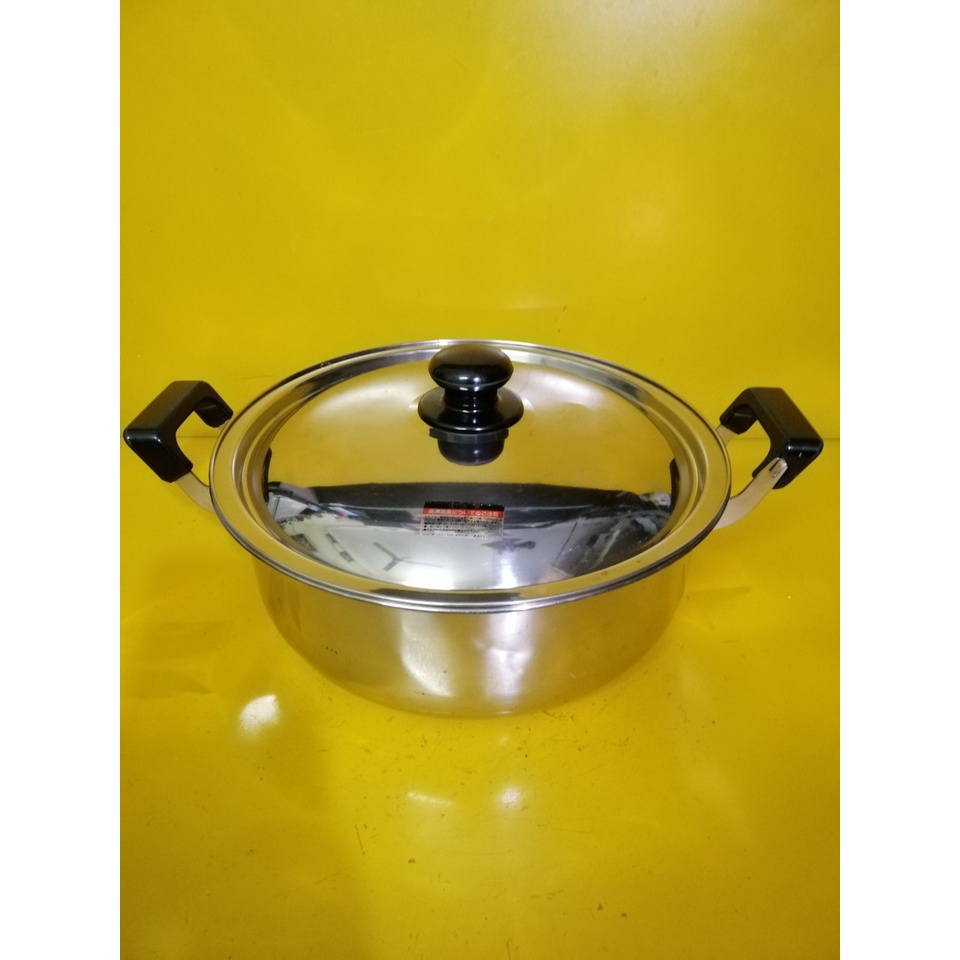 Nồi inox nội địa Nhật, size 30cm, cao 12cm (mã 671), Dùng được bếp từ