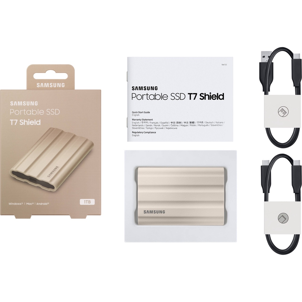 Ổ cứng di động SSD Portable Samsung T7 Shield 1TB - USB 3.2 Gen 2