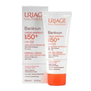 Kem Chống Nắng Cho Da Nhạy Cảm Uriage Bariésun Spf50+ Crème Minerale Tuýp 50ML