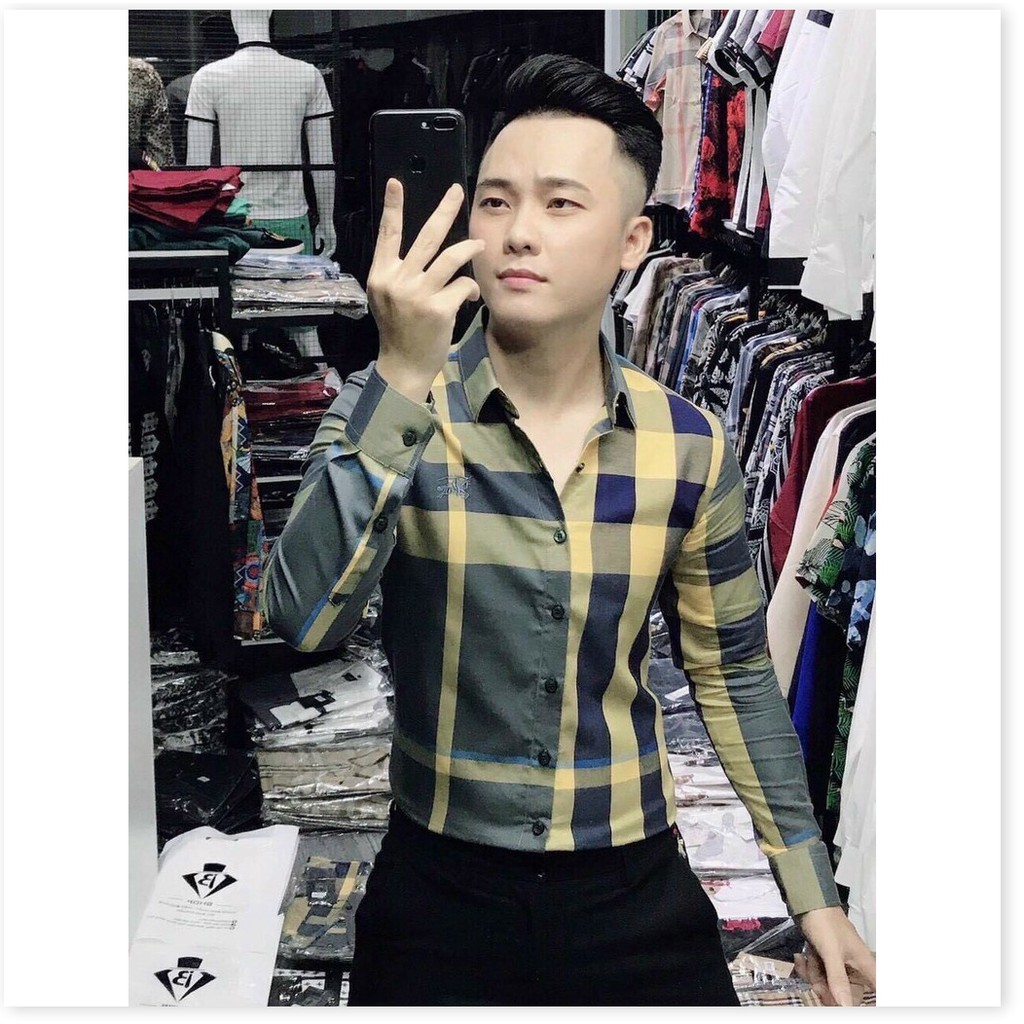 ÁO SƠ MI NAM DÀI TAY , CARO CỰC CHẤT , DÀNH CHO GIỚI TRẺ LANO STORE