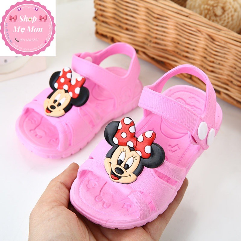 dép nhựa mềm nhẹ Mickey minie bé gái ( có sẵn )