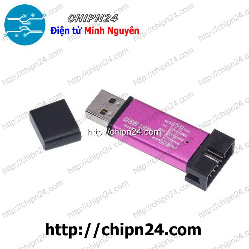 Mạch nạp AVR USB asp vỏ nhôm