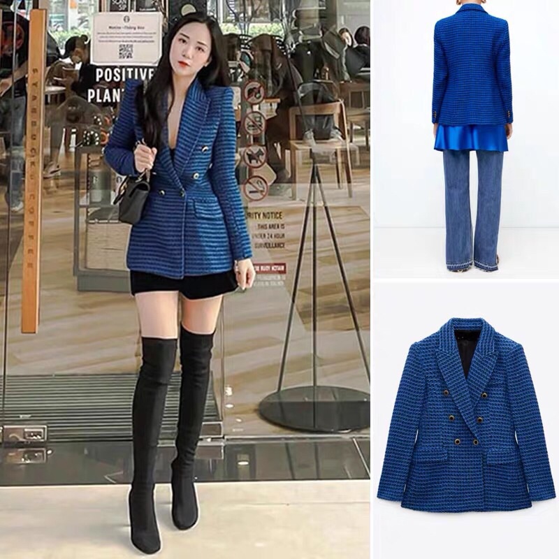 Vest dạ len ZR vai đệm