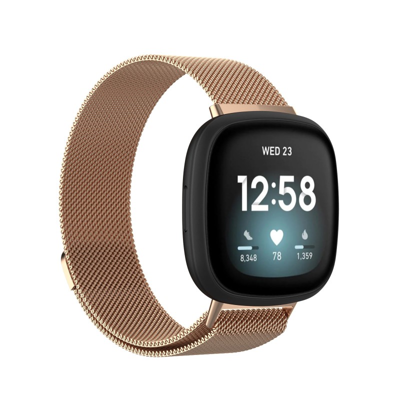 Dây Đeo Inox Cho Đồng Hồ Thông Minh Fitbit Versa 3