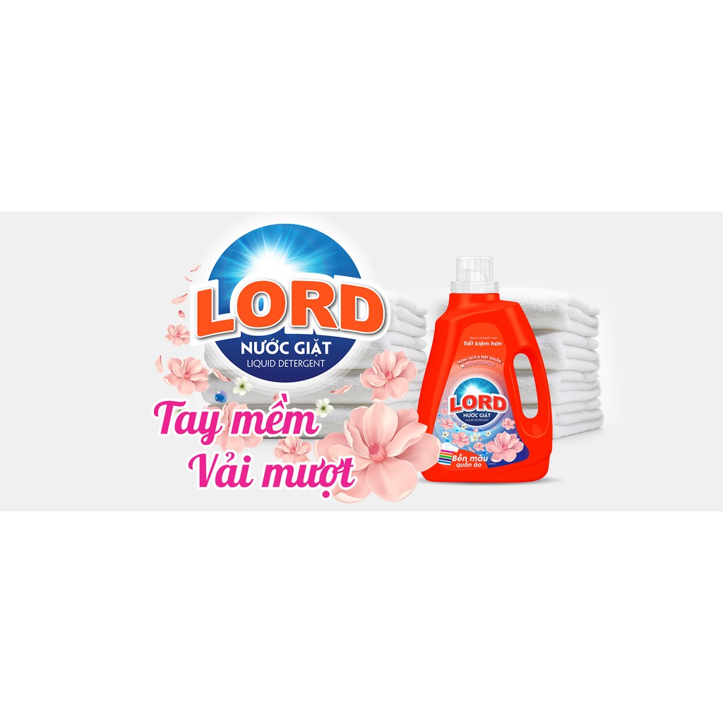 [FLASH SALE 3 NGÀY] Nước xả mềm vải Lord 3.6kg hồng mềm mại ngọt ngào an toàn cho da (Hàng chính hãng) - Hạ Dương Shop