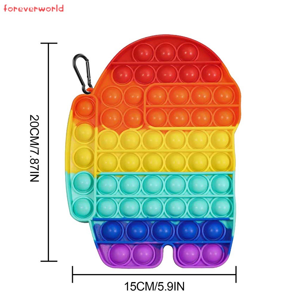 Đồ chơi bóp bóng từ silicon kích thước 20cm giúp giải tỏa căng thẳng cho người lớn và trẻ em