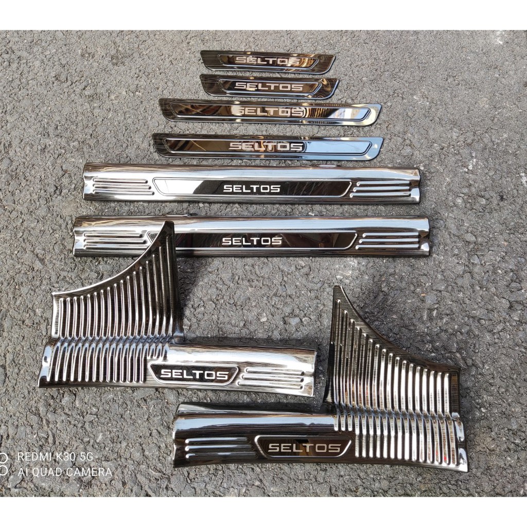 Ốp Bậc Cửa Kia Seltos 2020 2021 Mẫu Titan CT01