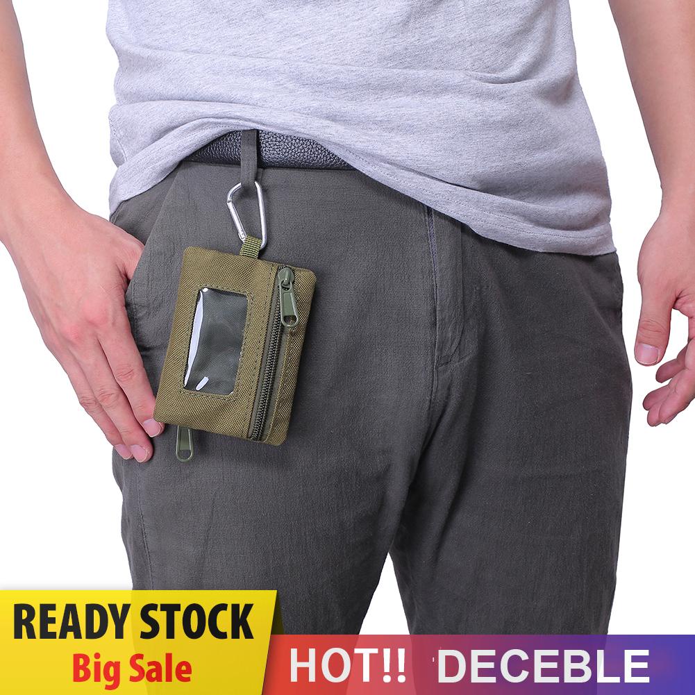 Túi Đựng Chìa Khóa / Ví / Thắt Lưng Edc Có Khóa Kéo Tiện Dụng Mang Theo Du Lịch
