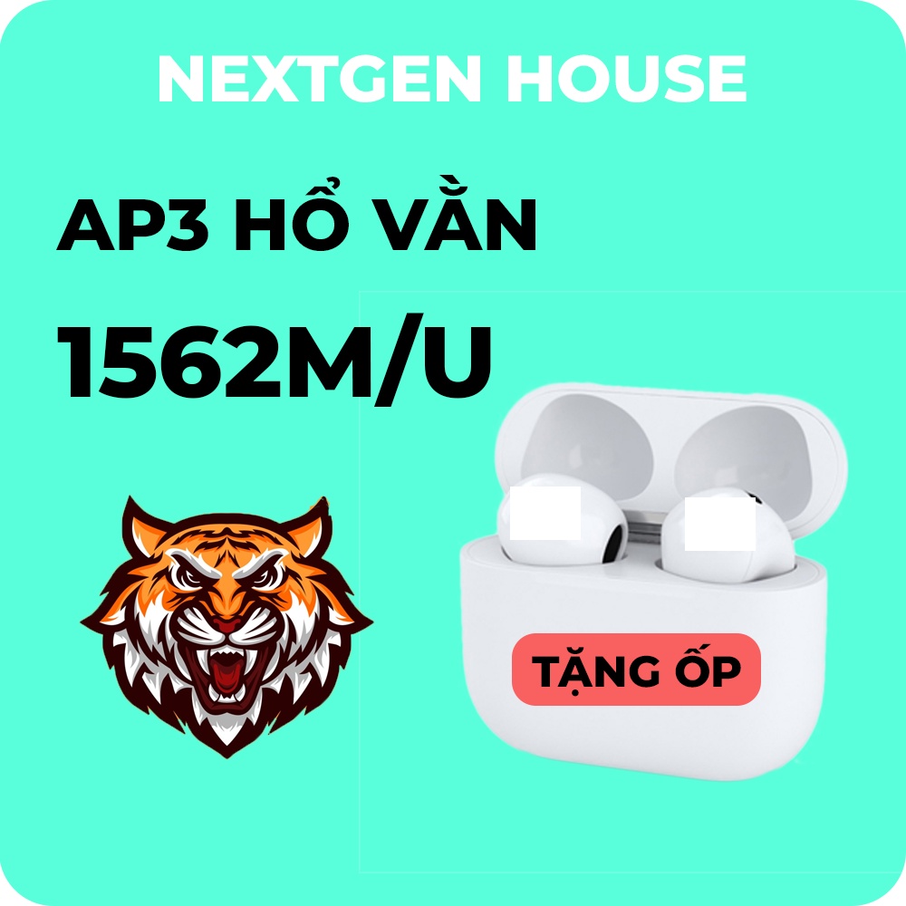 Tai Nghe Không Dây Hổ Vằn 1562M/1562U, Âm Thanh Cực Êm, Chống Nước, Sạc Không Dây