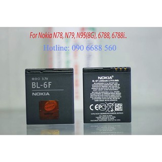 [Mã ELHA9 giảm 15% đơn 50K] Pin Nokia BL6F Dùng Cho N96/N95(8g)/N78/N79