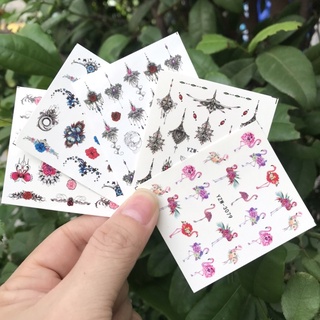 Sticker nước dán móng hoa văn hình xam