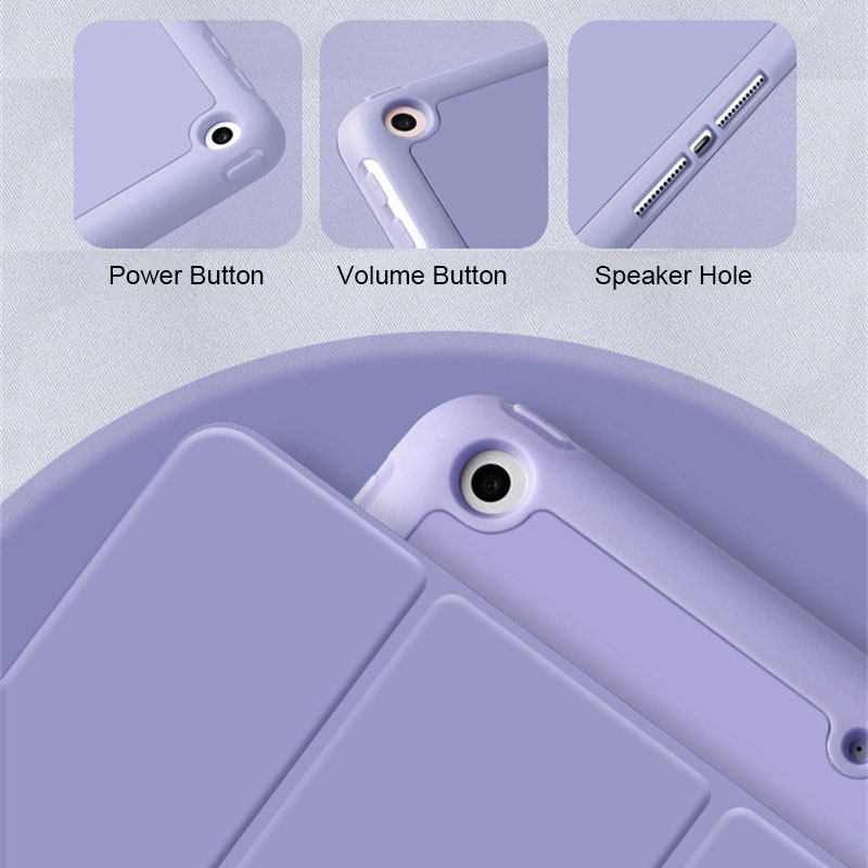 Bao Da Máy Tính Bảng TPU Thông Minh Cho iPad Pro 11 12.9 10.5 Air 3 4 5 10.9 10.2 9.7 2018 2017 Mini 5 6 2021 2020 Giá Đỡ