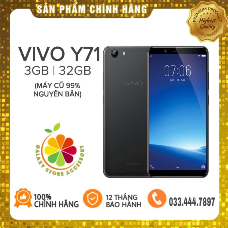 VIVO Y71 (3GB | 32GB) Máy Cũ Giá Rẻ Đẹp Nguyên Bản