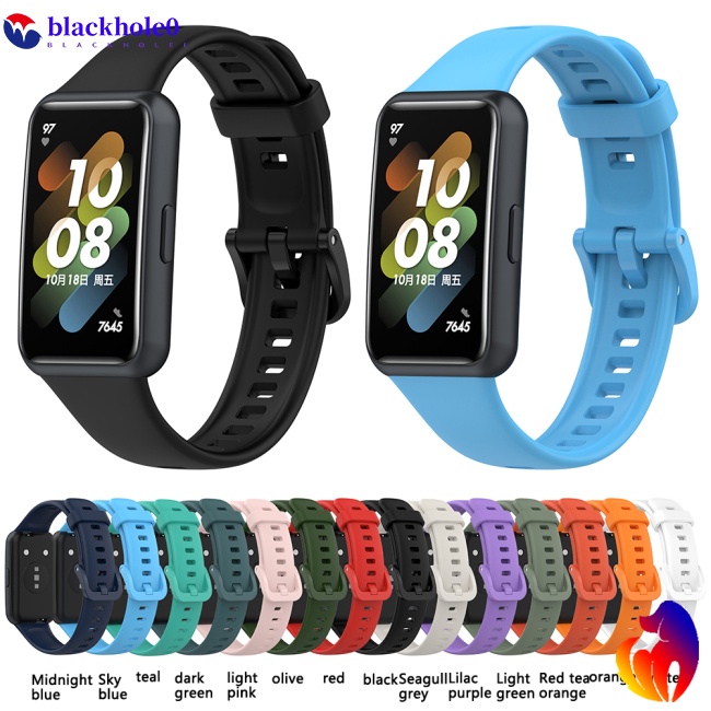 Dây Đeo Thay Thế Bằng Cao Su Mềm Chống Nước Có Thể Điều Chỉnh Cho Đồng Hồ Huawei Band 7