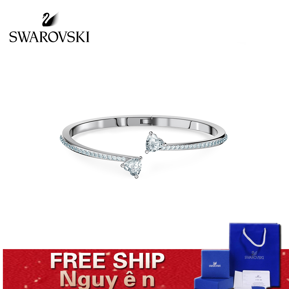 FREE SHIP VòngTay Nữ Swarovski ATTRACT SOUL với trái tim và trái tim Bracelet Crystal FASHION cá tính Trang sức trang sức đeo THỜI TRANG