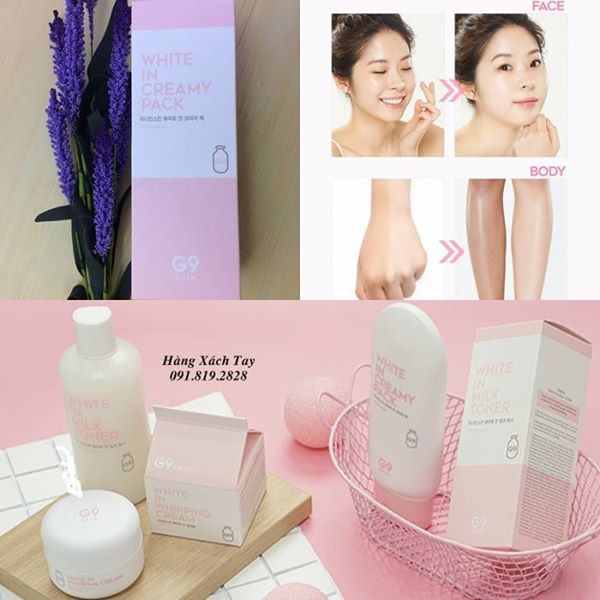 Kem Tắm Trắng G9 Skin White In Creamy Pack