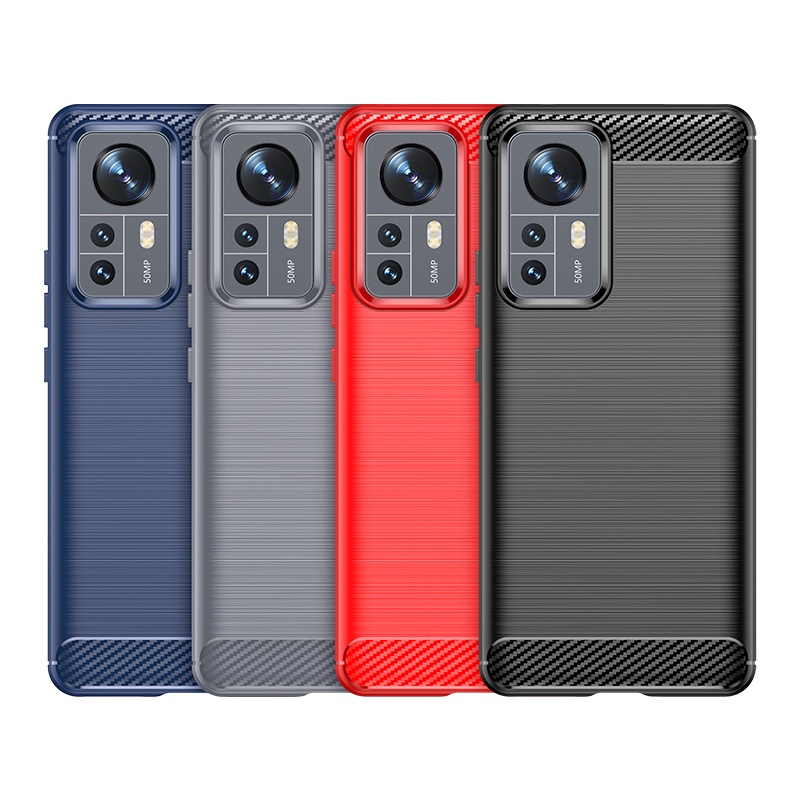 Ốp điện thoại bảo vệ bằng sợi Carbon cho Xiaomi mi 12 / 12X / 12 Pro / 12 Ultra / mi 11T 11 lite 10 10T Pro 9 8