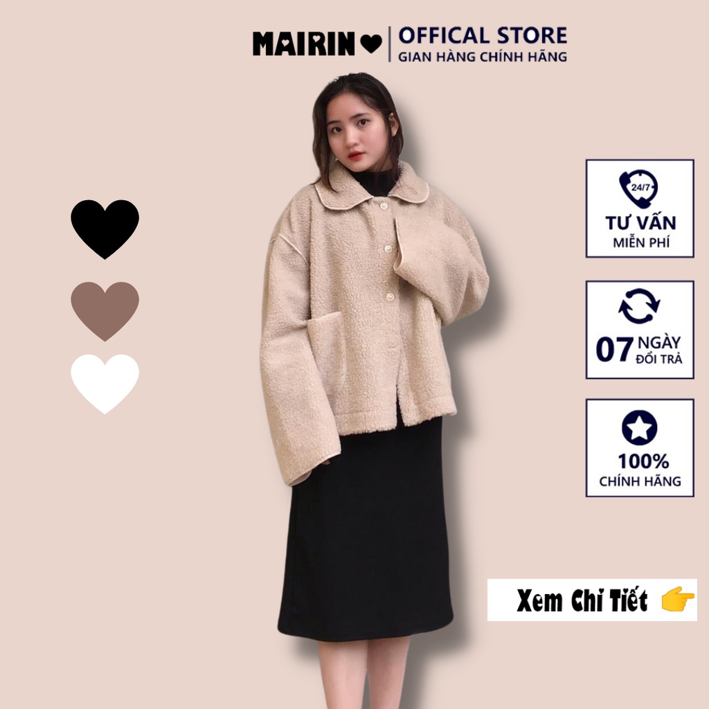 Set Váy Kèm Áo Khoác Lông Hàng Cao Cấp Loại 1 Thu Đông MaiRin Fashion CD021 | BigBuy360 - bigbuy360.vn