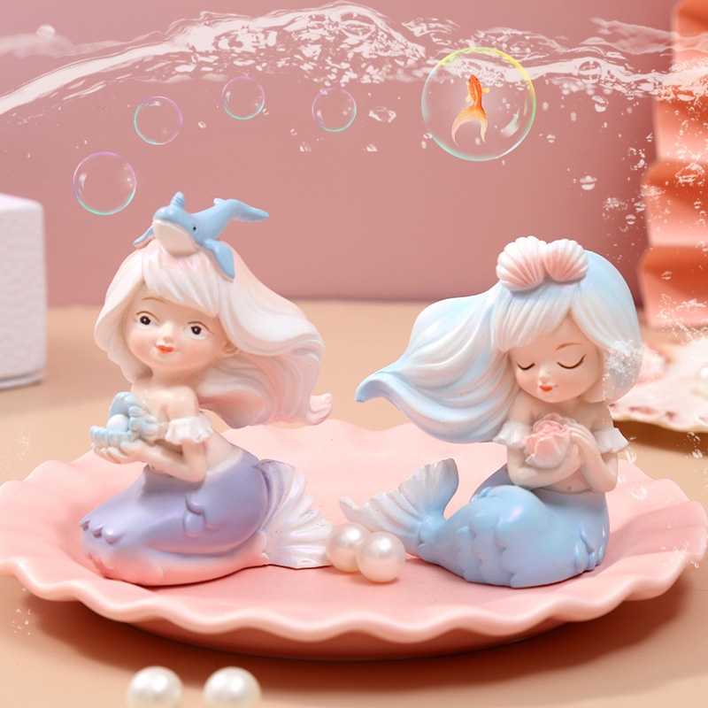 Tượng Nàng Tiên Cá Trang Trí Bể Cá