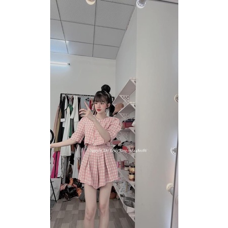 Set dạ áo kèm quần