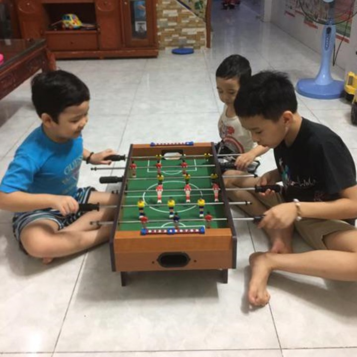 Bàn Bi Lắc Bóng Đá 6 Tay Bằng Gỗ, Bàn Chơi Đá Bóng, Phù Hợp Cho Bé & Người Lớn