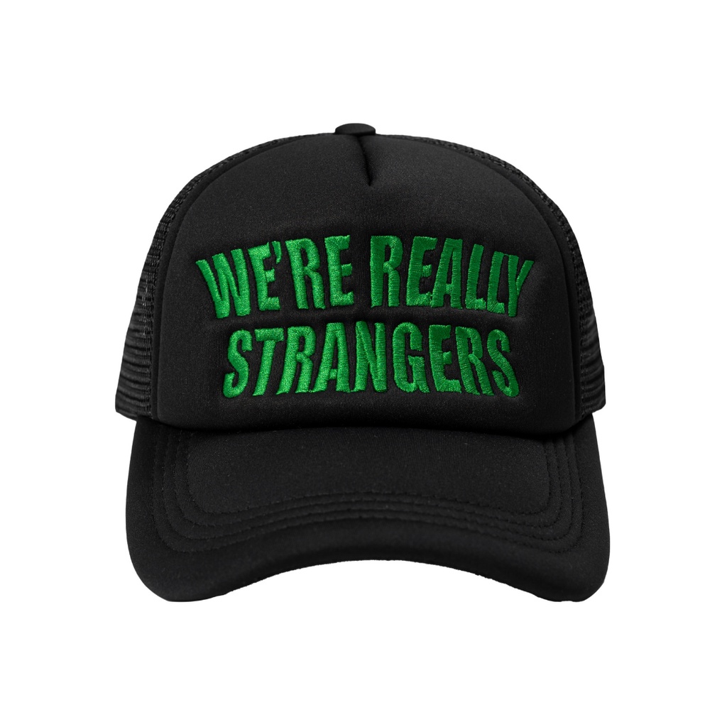 NÓN TRUCKER THÊU "STRANGERS" SIMPLIFIRE XANH ĐEN PHỐI LƯỚI