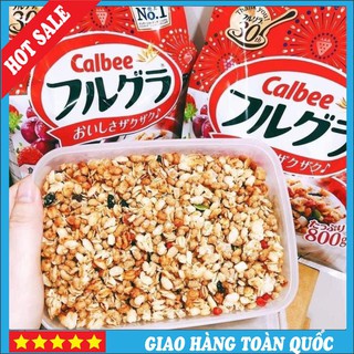 Ngũ cốc trái cây Calbee Nhật Bản Túi 800g (MẪU MỚI NHẤT NHÉ)