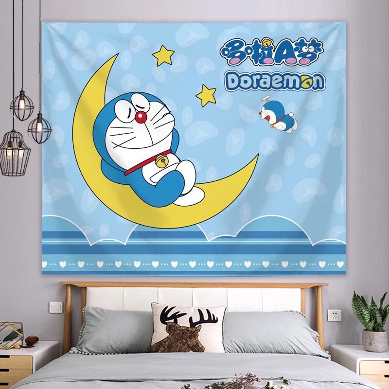 Tranh vải treo tường hoạt hình Doraemon nhiều mẫu xinh xắn