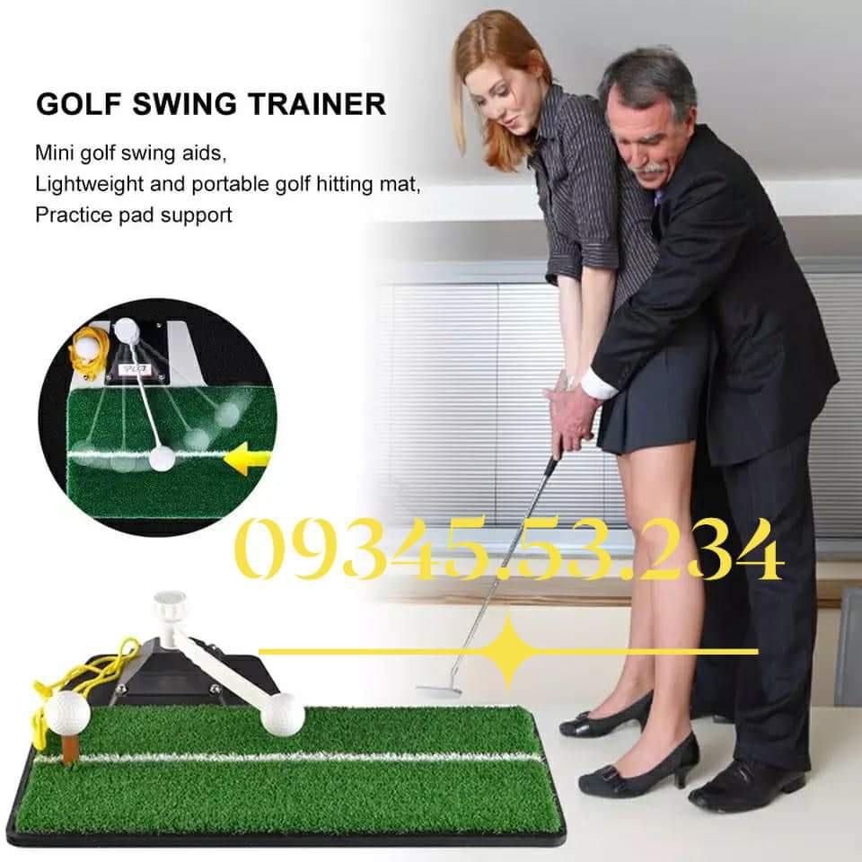 THẢM TẬP SWING GOLF 3 TRONG 1 - Thảm Hỗ Trợ Tập Swing Tại Nhà Hoặc Văn Phòng - Phụ Kiện Golf