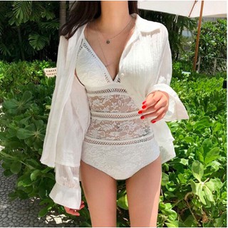 Bikini liền thân pha ren hàng Quảng Châu