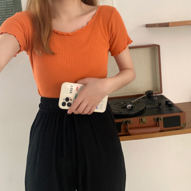 T-shirt Korean short sleeve loose top