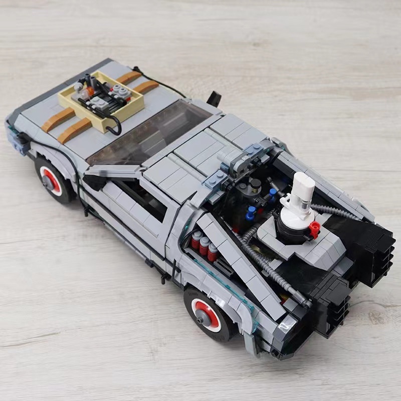 Đồ chơi Lắp ráp mô hình Technic 99998 Back to the Future Time Machine Siêu Xe BTTF Delorean 3 in1