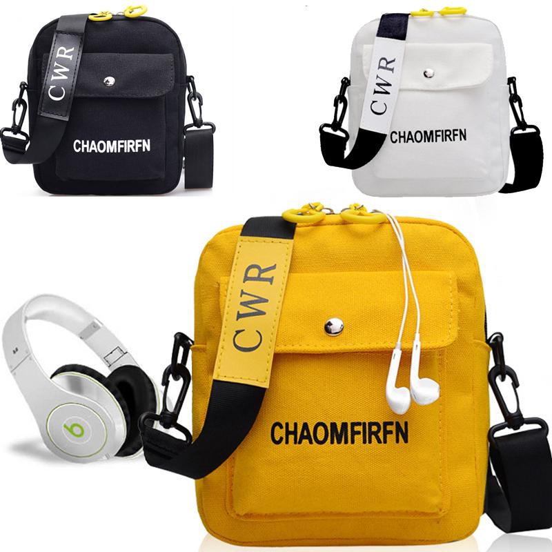 Túi đeo chéo cá tính có lỗ nhỏ để dây tai nghe nhiều ngăn thông dụng - 907 | BigBuy360 - bigbuy360.vn