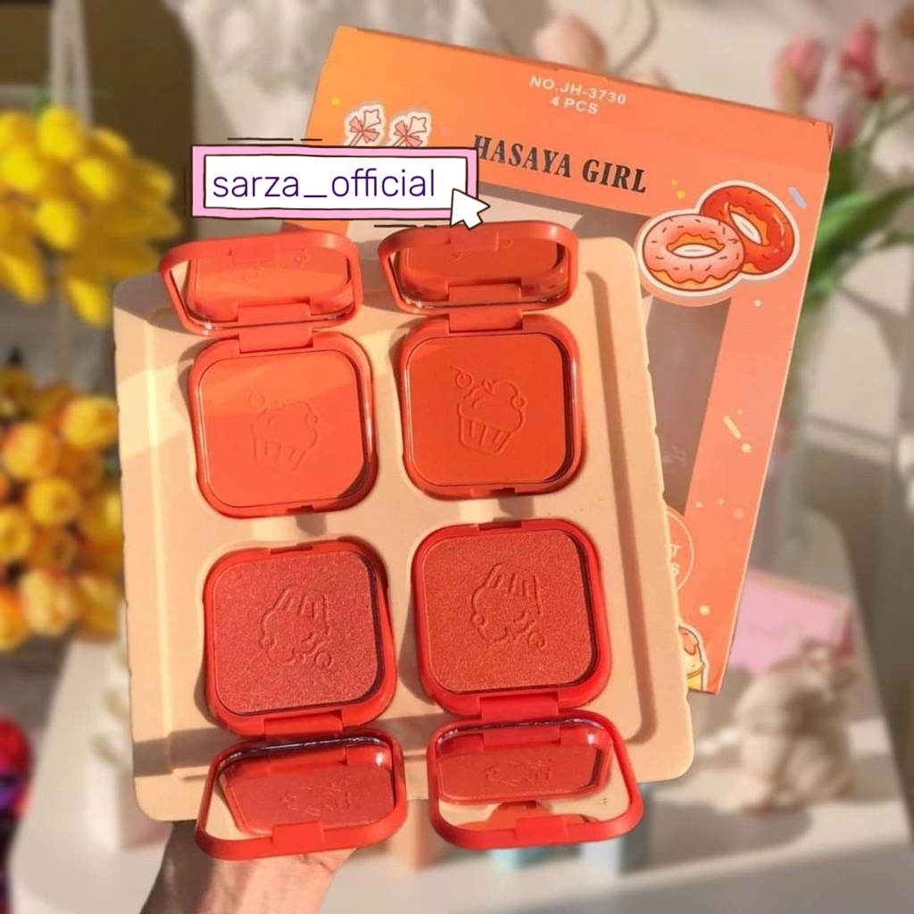 Bộ 4 Hộp Má Hồng HASAYA GIRL Thái Lan Cake Blusher