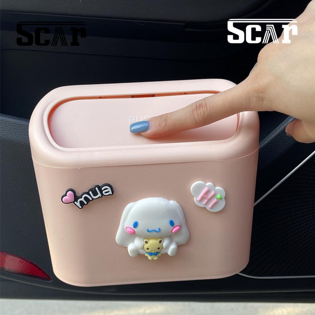 Thùng rác mini đa năng dùng trên xe ô tô, bàn học, bàn làm việc, thùng đựng đồ mini
