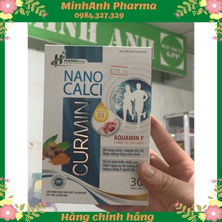Bổ sung Canxi CURMIN NANO (LỌ 30V)