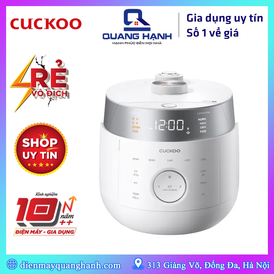 Nồi cơm áp suất cao tần Cuckoo CRP-LHTR1010F CRP-LHTR1010FW 1.8L [Hàng chính hãng]