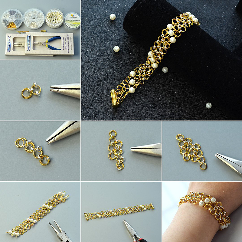 Bộ 20-50 Vòng Thép Không Gỉ 304 Làm Trang Sức Thủ Công